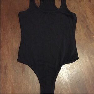Bozzolo Sleek Black Bodysuit